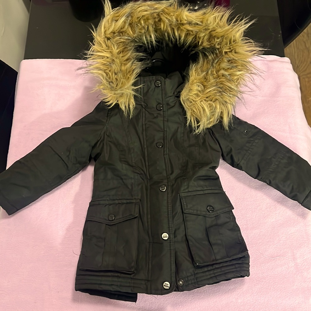 Black steven madden heavy coat